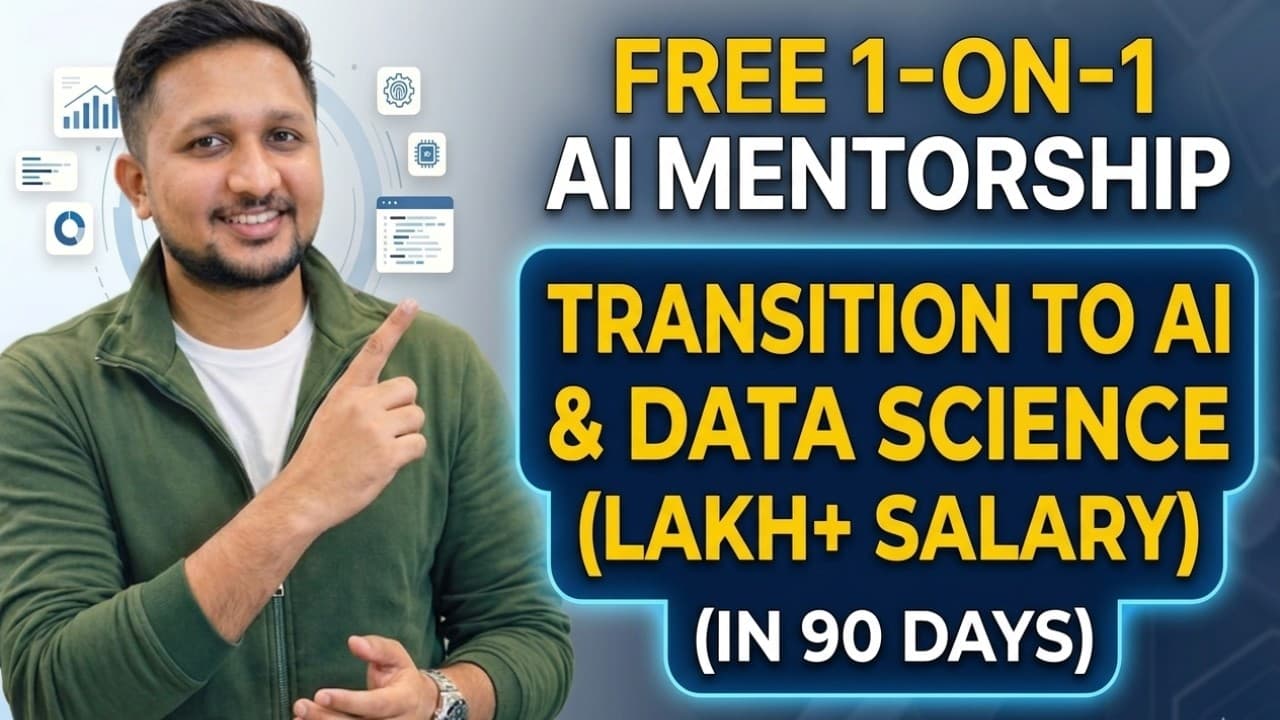 FREE 1 on 1 AI Mentorship Transition to AI Pro in 90 Days!