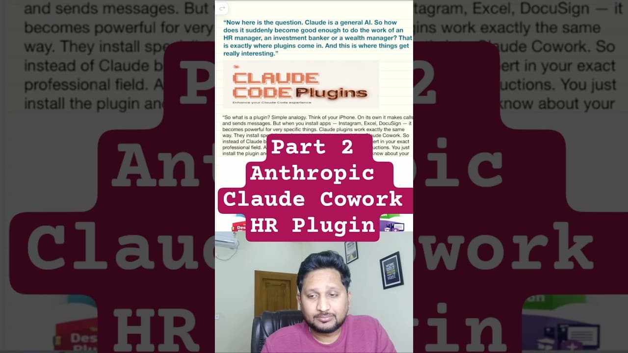 Part 2 - Anthropic Claude Cowork is entering HR department(Are recruiters ready?) #shorts #anthropic