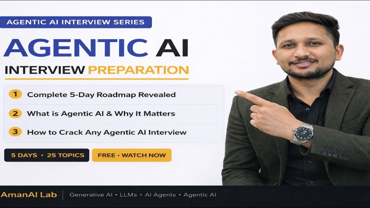 Crack Agentic AI Interviews in 5 Days 🔥 (Complete Roadmap)