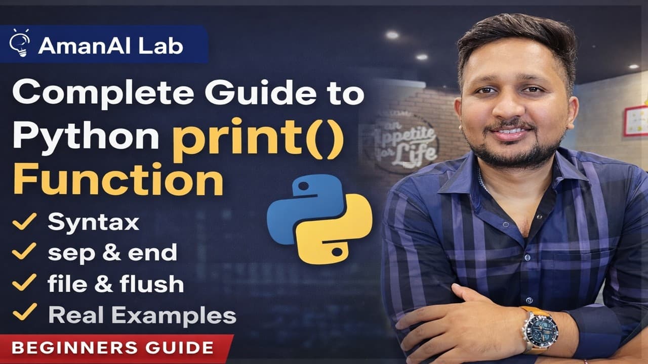 Python print() Function from Scratch | Syntax, sep, end, file, flush