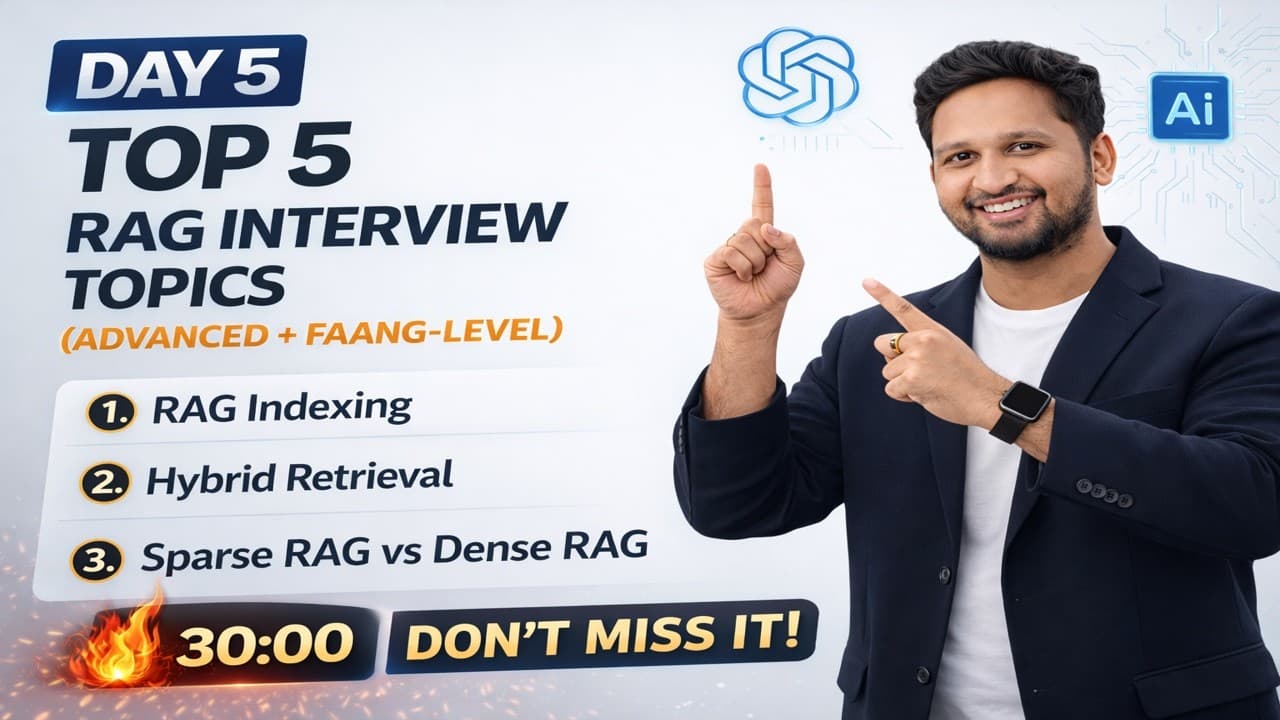 Day 5 🔥 Top RAG Interview Questions You Can’t Miss! | AmanAI Lab