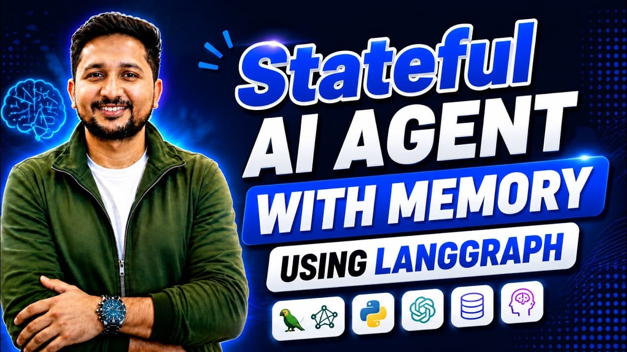 Build an AI Agent with Memory Using LangGraph | State, Checkpoints & Thread ID