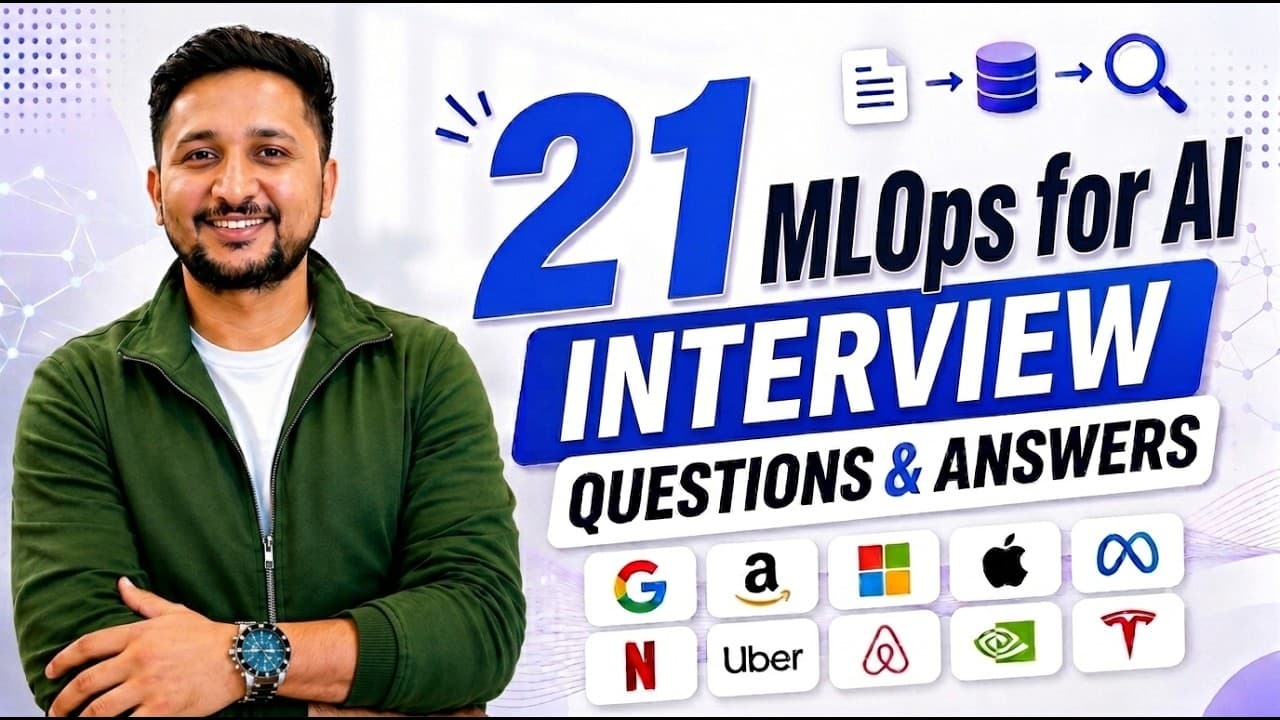 21 MLOps for AI Interview Questions & Answers (CI/CD, Drift, vLLM, Feature Stores) — FREE PDF