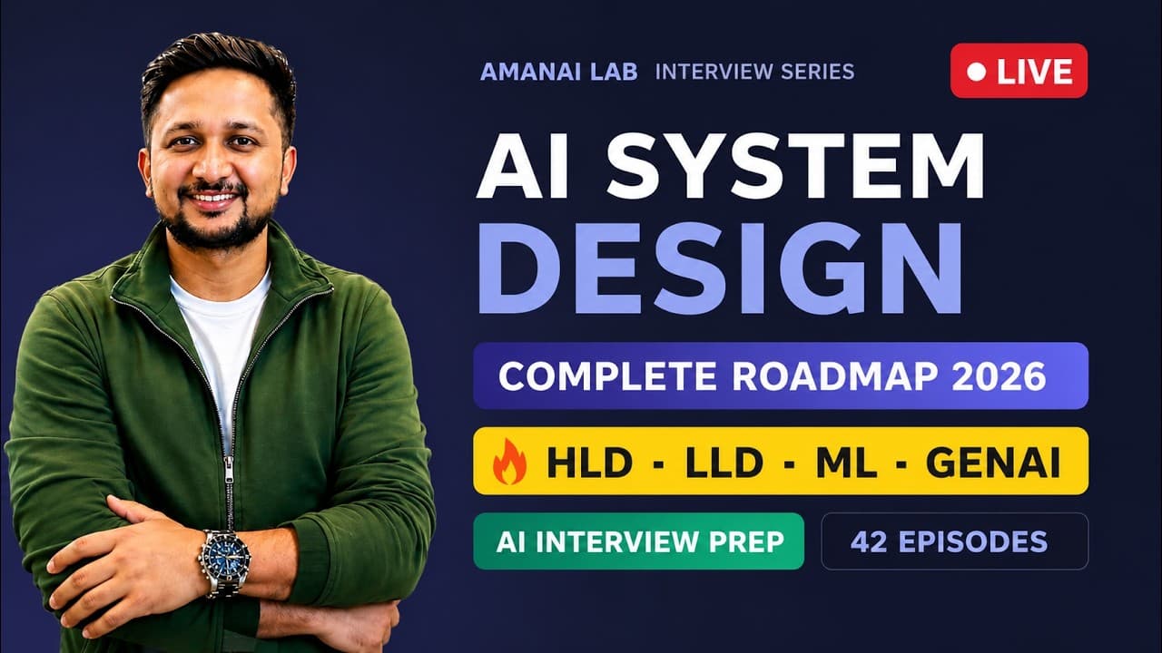 Complete AI System Design Roadmap 2026 🔥 | Crack Any AI Interview